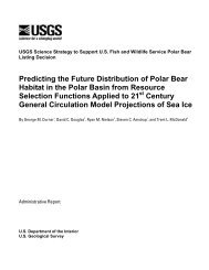 Predicting the Future Distribution of Polar Bear Habitat in ... - the USGS