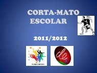 CORTA-MATO ESCOLAR - Agrupamento de Escolas de Maximinos