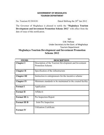 Meghalaya Tourism Development and Investment Promotion ...