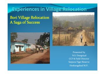 Experiences in Village Relocation - Global Tiger Initiative