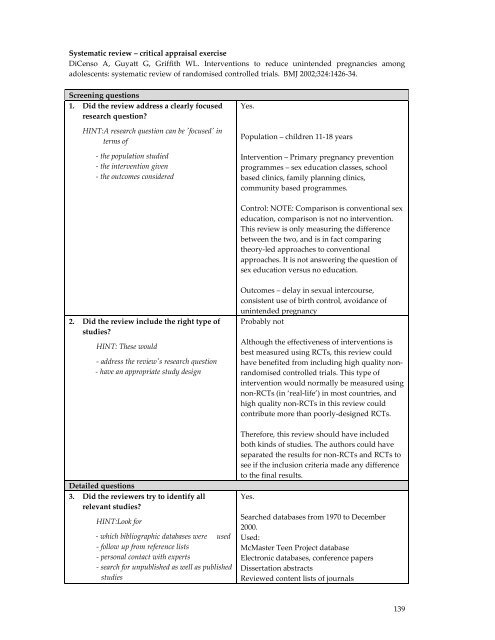 Train the Trainer Course book - Cochrane Public Health Group