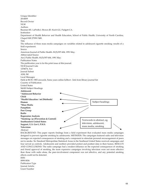 Train the Trainer Course book - Cochrane Public Health Group