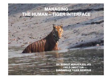 Managing The Human Tiger Interface - Global Tiger Initiative