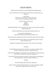 French Theme Menu - Ballina RSL Club