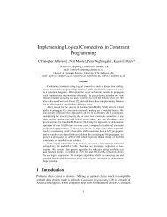 Implementing Logical Connectives in Constraint Programming