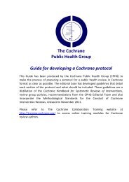 Guide for Developing a Cochrane Protocol - Cochrane Public Health ...