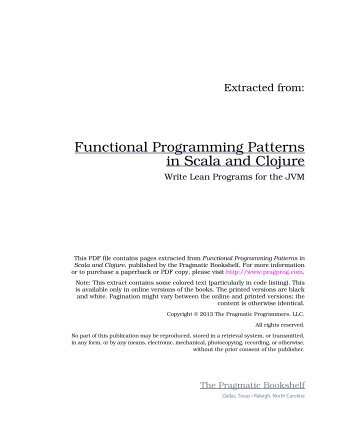 Functional Programming Patterns in Scala and Clojure