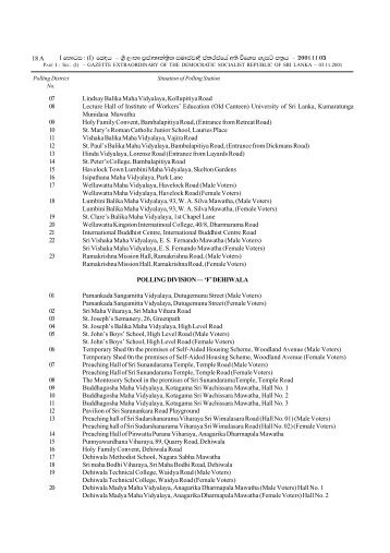 G 498 Elec. Gaz. (E) 1.p65 - Government of Sri Lanka