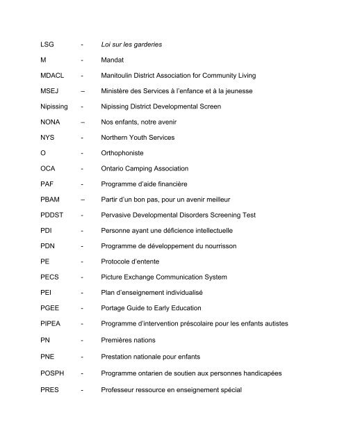 Indicateurs de la qualitÃƒÂ© des programmes ... - Grand Sudbury