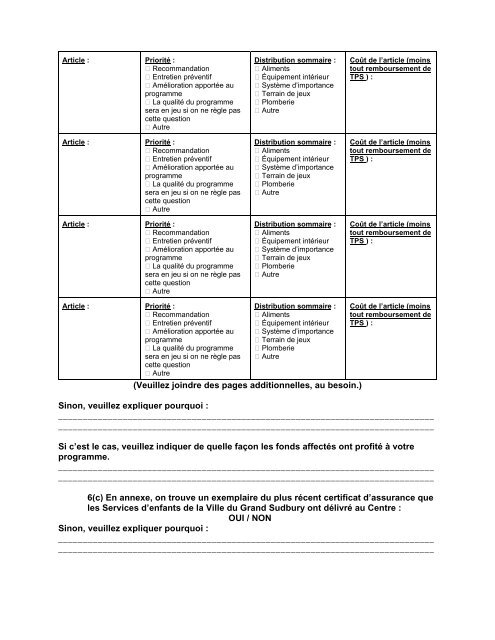 Indicateurs de la qualitÃƒÂ© des programmes ... - Grand Sudbury