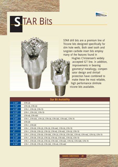 Hughes Christensen Drill Bit Catalog