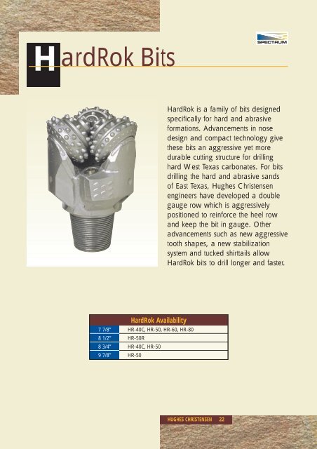 Hughes Christensen Drill Bit Catalog