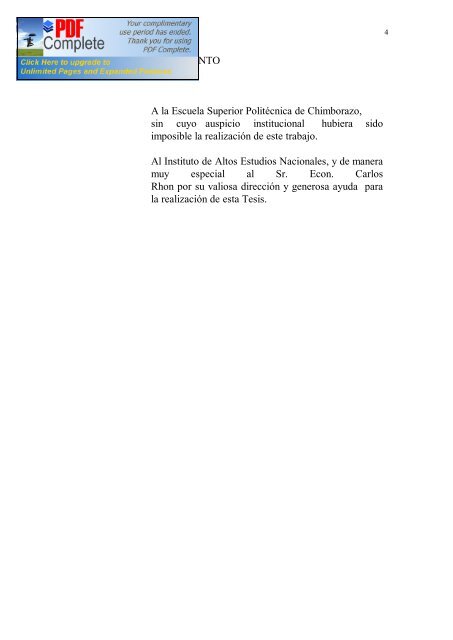 repÃºblica del ecuador - Repositorio Digital IAEN - Instituto de Altos ...