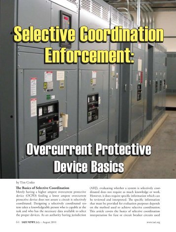 Selective Coordination Enforcement - Cooper Bussmann