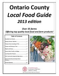 Ontario County Local Food Guide - Cornell Cooperative Extension ...