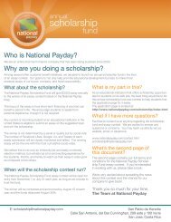 National Payday Scholarship Fund