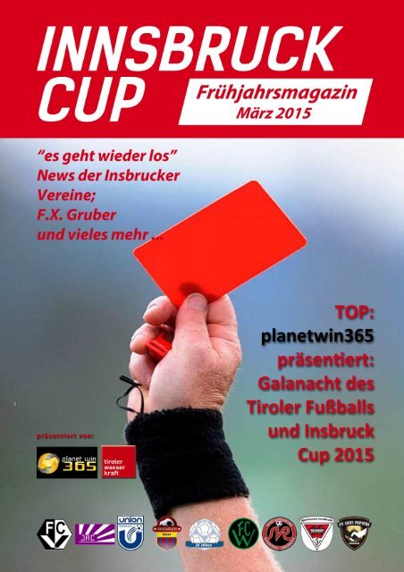 planetwin 365 Innsbruck Cup Magazin Frühjahr 2015