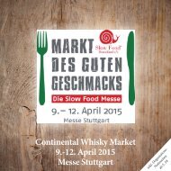 Continental Whisky Market 9.-12. April 2015 Messe Stuttgart