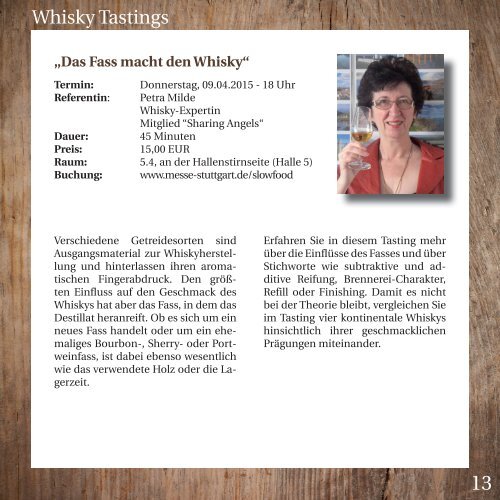 Continental Whisky Market 9.-12. April 2015 Messe Stuttgart