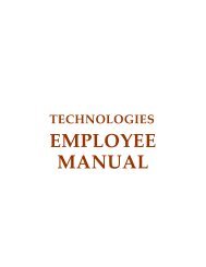 EMPLOYEE MANUAL