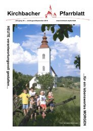 Freizeit & Unternehmungen in Kirchbach in Steiermark 