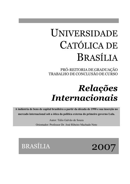 Capa e Contra capa - Monografia final.pdf - Universidade CatÃ³lica ...