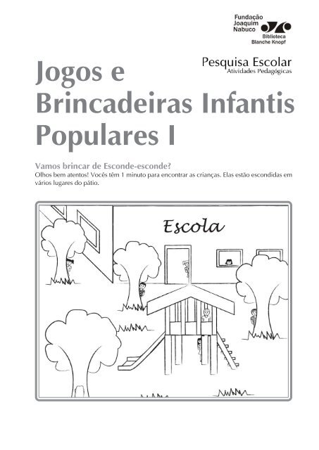 Jogos e Brincadeiras Infantis Populares I