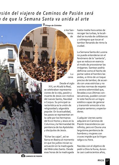 Revista Turismo Humano 26. ESPAÑA EN SEMANA SANTA 2015