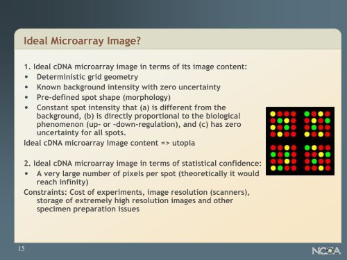 DNA Microarray Image Analysis - University of Illinois at Urbana ...