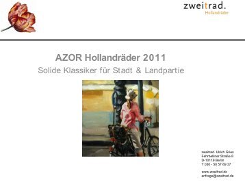 AZOR Hollandräder 2011 - Zweitrad