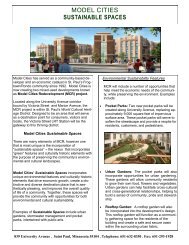 Model Cities Sustainable Spaces Fact Sheet