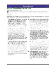 June Internal Newsletter of Farm Credit East articles - AGCM 3223