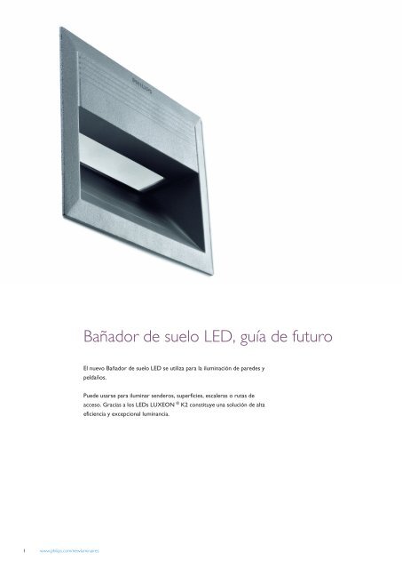 BaÃ±ador de suelo LED, guÃa de futuro - Philips Lighting