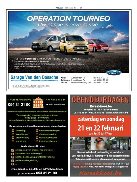 Editie Ninove 18 februari 2015