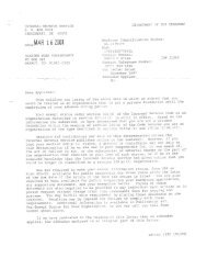IRS 501(c)3 designation letter - Roaring Fork Conservancy