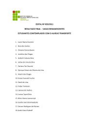 Edital 39/2011 - Resultado Final