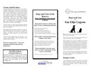 Dogs Cats Guide - San Elijo Lagoon Conservancy