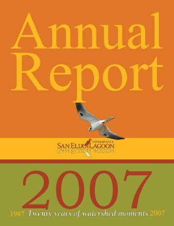 2007 Annual Report - San Elijo Lagoon Conservancy