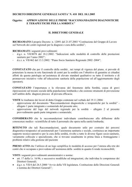 Regione Lombardia 2005