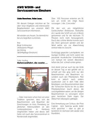 und Servicezentrum Servicezentrum Elmshorn - AWO Pflege ...