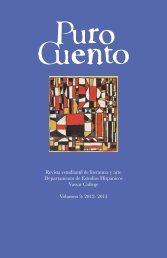 Puro Cuento - Hispanic Studies - Vassar College