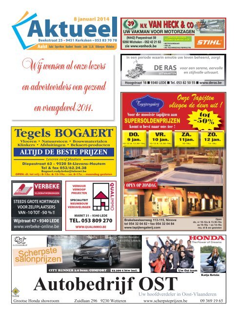Editie Aalst 8 januari 2014