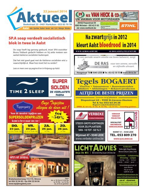 Editie Aalst 22 januari 2014