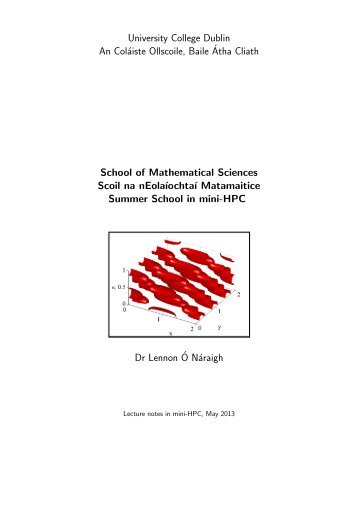 Lecture notes - School of Mathematical Sciences - University ...