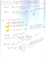 5.1 & 5.2 Properties of Exponents