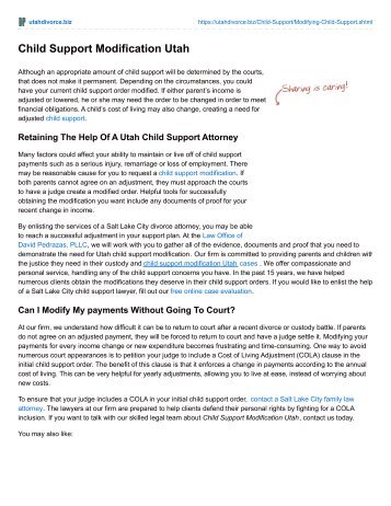 Request for Review - Modification or Termination - Oregon ... Utah Child Support Worksheet