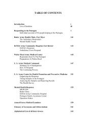 Table of Contents.doc - Office of Medical History - U.S. Army