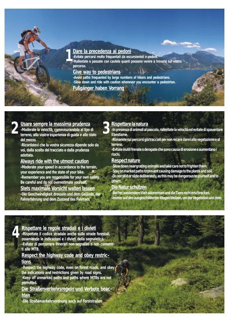 le 10 regole - Mountain-bike in Trentino