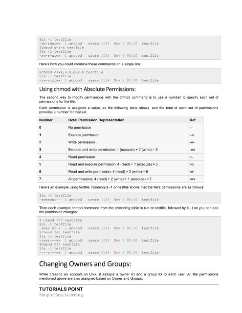 Unix Tutorial