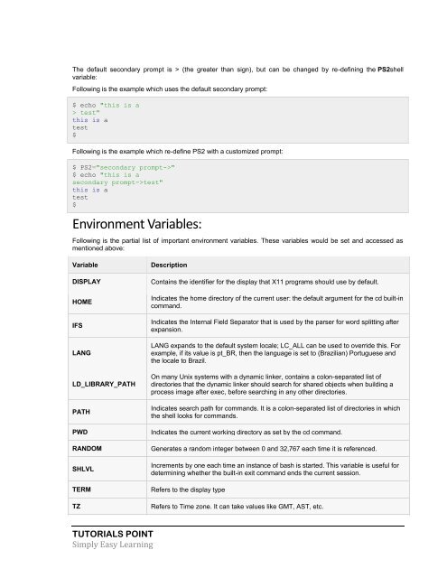 Unix Tutorial